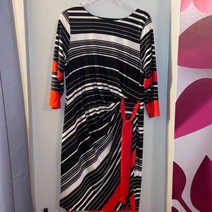 Shelby & Palmer Plus Size Striped Dress